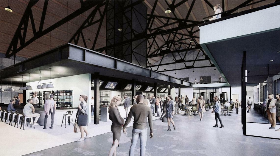 Food Hall Concept Rendering