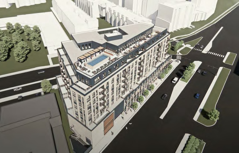 WEST CALHOUN MIXED-USE PROPOSAL CHANGES FROM CONDOS AND HOTEL ROOMS TO APARTMENTS image