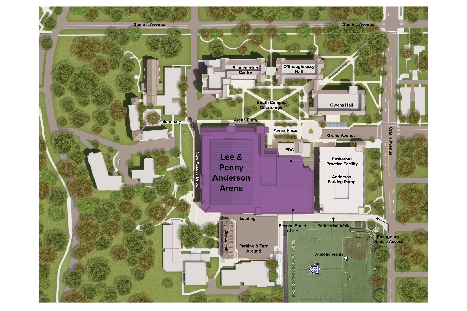 UNIVERSITY OF ST. THOMAS TO CONSTRUCT $175 MILLION ARENA